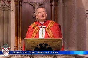 Archbishop Ronald Hicks celebrates Vespers service on Feb. 5, 2026 at St. Patrick's Cathedral in New York, NY.