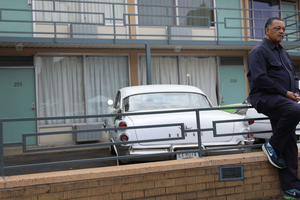 Jesse Jackson visits the Lorraine Motel April 3, 2018, in Memphis, Tennessee. Jackson was present at the motel when Martin Luther King Jr. was assassinated on April 4, 1968. 