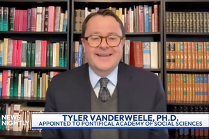 Tyler VanderWeele talks about his appointment to the Pontifical Academy for Social Sciences on “EWTN News Nightly” on Feb. 17, 2026. 