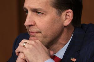 Republican Sen. Ben Sasse of Nebraska, questions U.S. Supreme Court nominee Judge Ketanji Brown Jackson during her Senate Judiciary Committee confirmation hearing in the Hart Senate Office Building on Capitol Hill, March 22, 2022, in Washington.