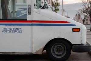 Close-up of a U.S. Postal Service truck: The West Virginia State Senate recently passed a bill designed to protect women and unborn children by restricting mail-order abortion.