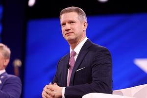 U.S. Rep. Riley Moore, R-West Virginia, speaks at the 2025 Conservative Political Action Conference (CPAC) at the Gaylord National Resort & Convention Center in National Harbor, Maryland, on Feb. 20, 2025.