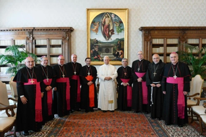 The executive committee of the Spanish Bishops’ Conference was received by Pope Leo XIV on Nov. 17, 2025.