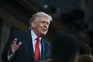U.S. President Donald Trump delivers the State of the Union address during a joint session of Congress in the House Chamber at the Capitol on Feb. 24, 2026, in Washington. 