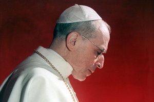 Pope Pius XII praying in an undated photo.