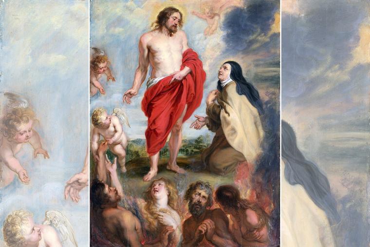 Workshop of Peter Paul Rubens, “St. Teresa of Avila Interceding for Souls in Purgatory”