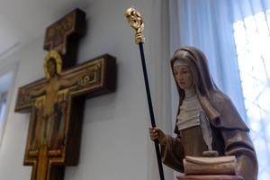 ‘Welcoming others in the spirit of St. Hildegard is all about simplicity, because she is the saint of joy,’ said Simona Ferrara of Casa Santa Maria degli Angeli.