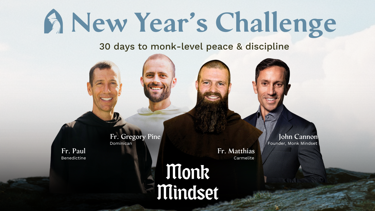 A challenge offered by Monk Mindset featuring a photo of John Cannon, founder of the new app. 