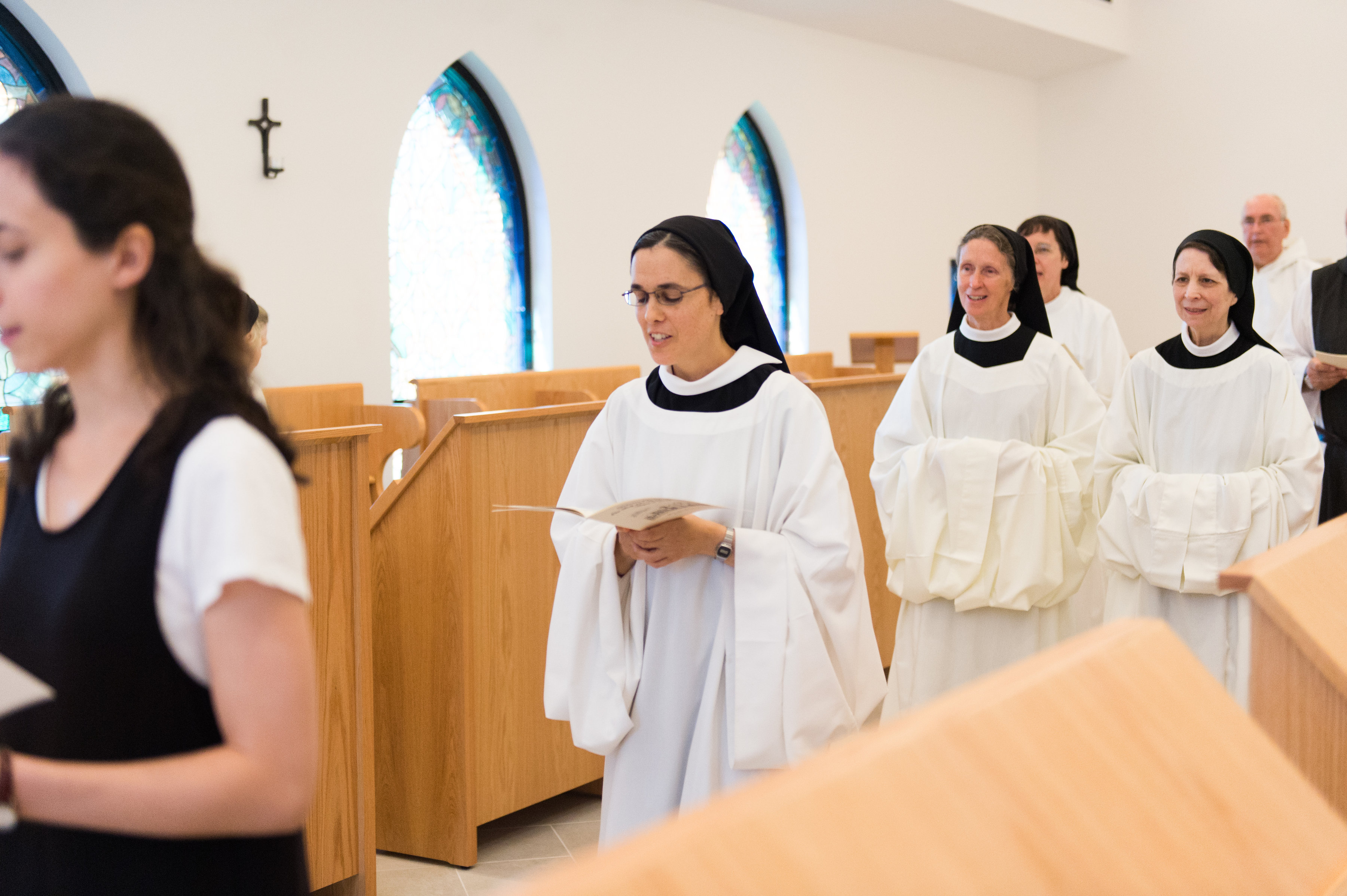 Communal prayer is a big part of life at Our Lady of the Angels Monastery. 