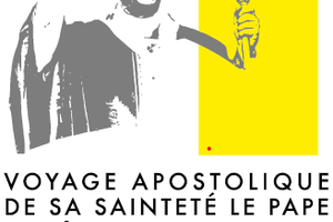 Promotional poster for the Pope's trip to Monaco.
