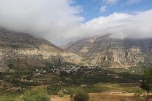The town of Akoura, Lebanon. 