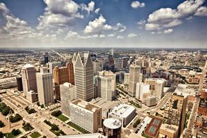Downtown Detroit. 