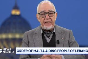 Marwan Sehnaoui, president of the Sovereign Order of Malta’s Lebanon chapter, speaks with “EWTN News Nightly” on March 18, 2026. 