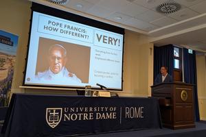 An event on the campus of Notre Dame.