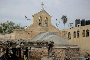 St. Porphyrius Orthodox Church in Gaza City on Jan. 5, 2024. |