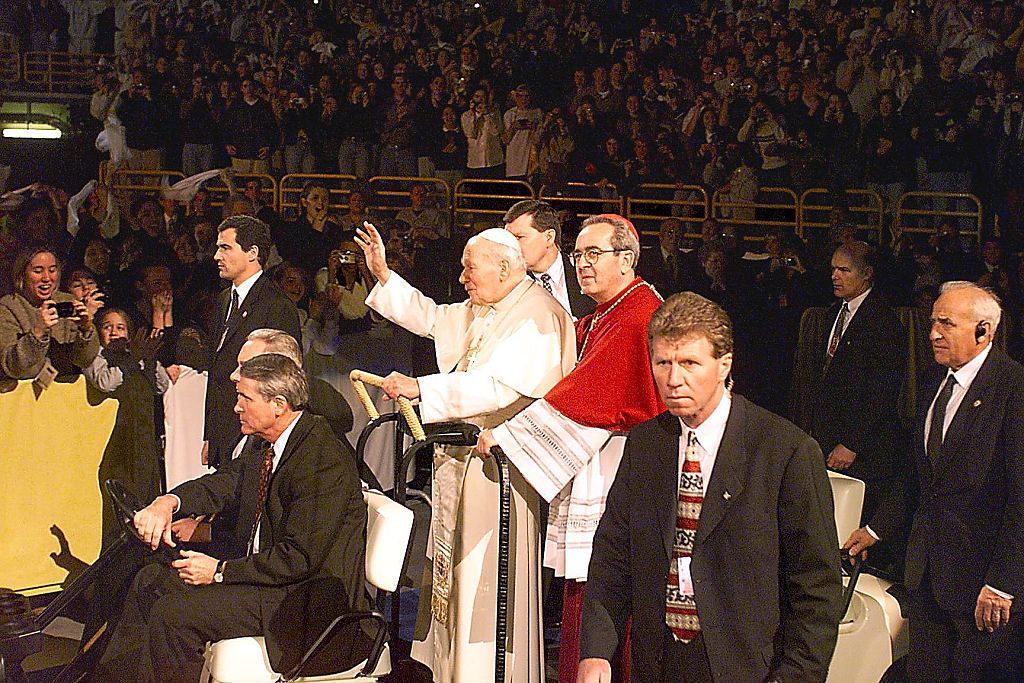 US-POPE-ARRIVAL 02 john paul ii st louis getty 