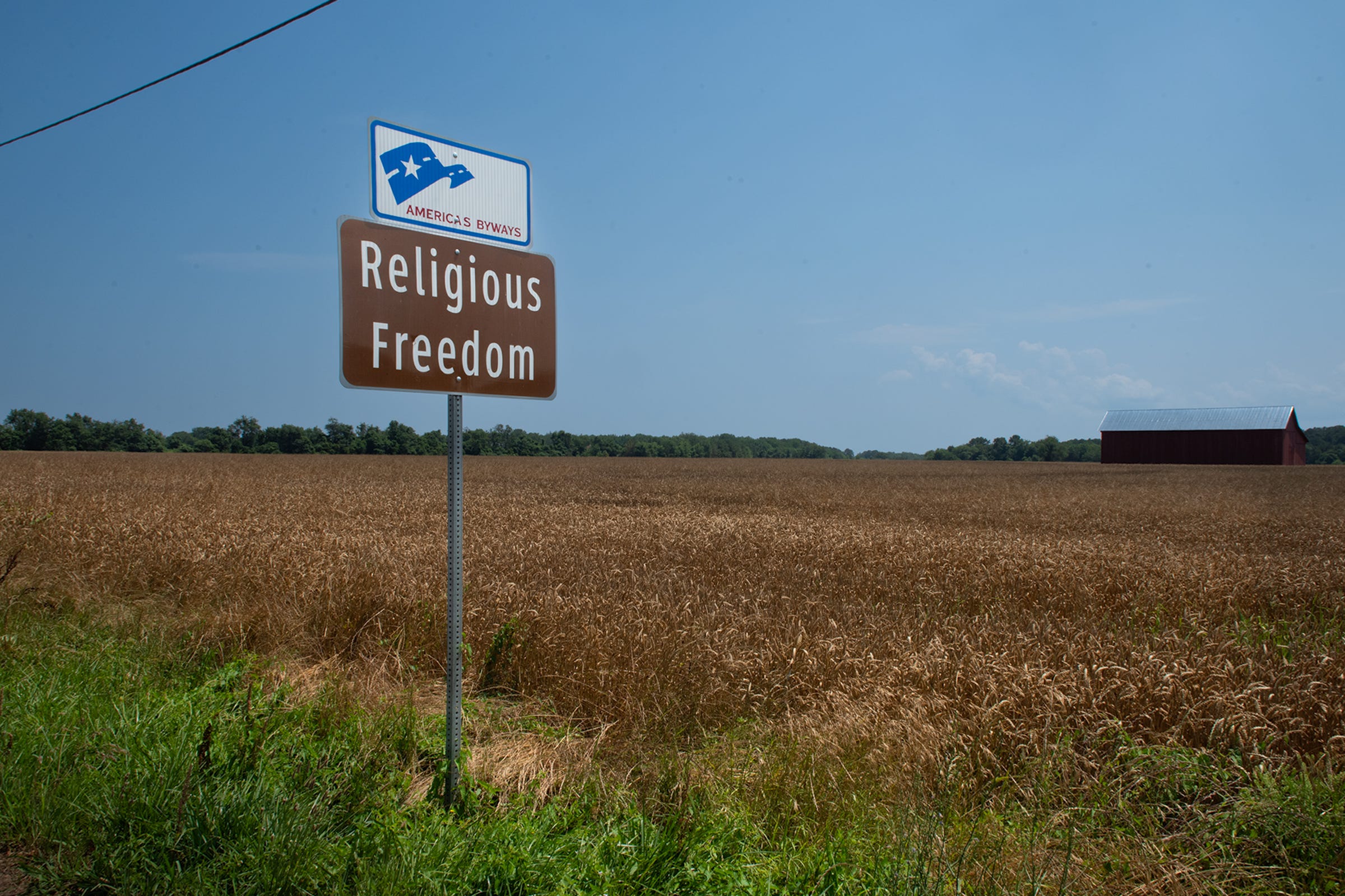 Religious freedom signs can be found throughout Southern Maryland. 