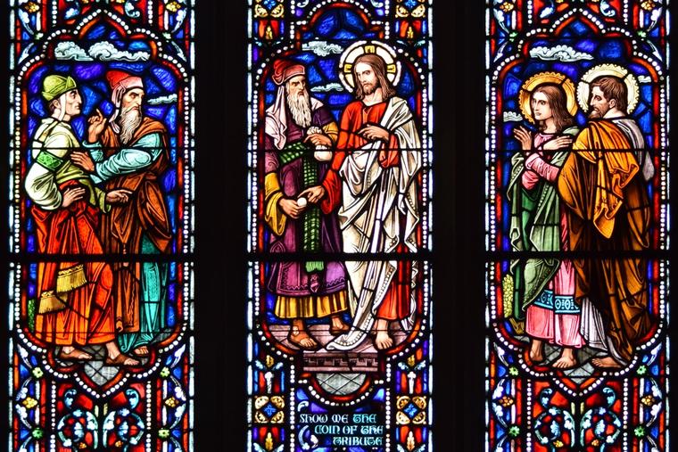 “Show Me the Coin of the Tribute,” St. Mary’s Cathedral, Ogdensburg, New York