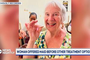 The story of 84-year-old Miriam Lancaster sparked “outrage” after she shared that she was offered medical assistance in dying (MAID) after arriving at a Vancouver, British Columbia, Canada, hospital with back pain. 