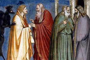 Giotto, “Judas’ Betrayal,” 1304-06, Scrovegni Chapel, Padua, Italy
