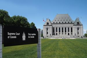 The Supreme Court of Canada in Ottawa. 