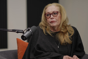 Catholic actress Cathy Moriarty of ‘Raging Bull’ and ‘Kindergarten Cop’ speaks with Siobhan Fallon Hogan on the set of ‘Catholics and Cappuccinos’  on EWTN+.