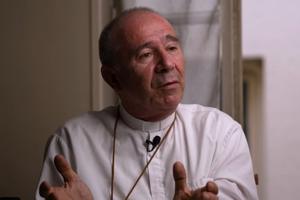 Bishop Michel Guillaud speaks to EWTN News.