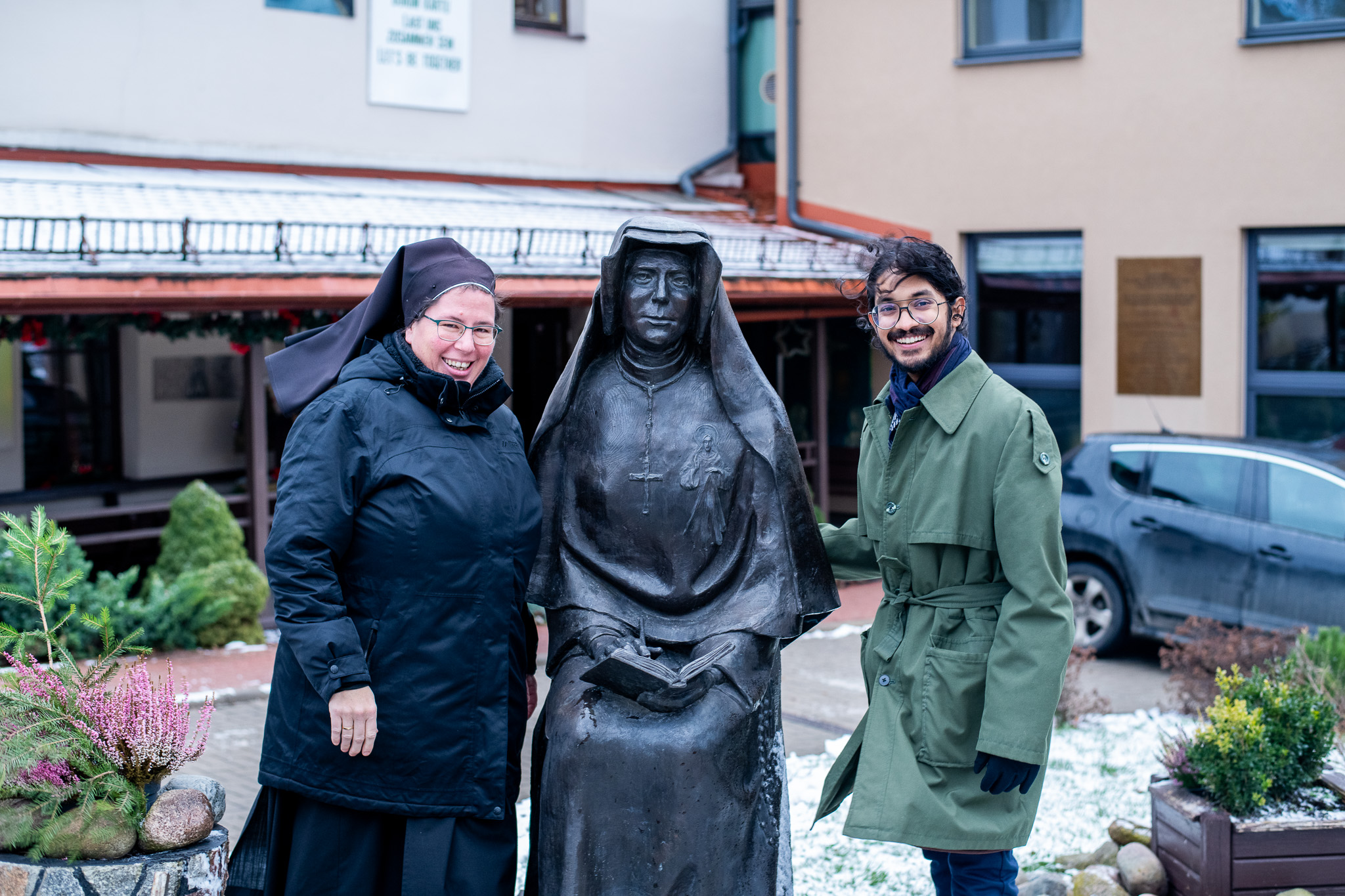 Statue of St. Faustina in Vilnius