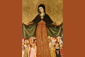 ‘Virgin of Mercy,’ detail | Jean Mirailhet, c.1429 