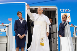 Pope Leo XIV departed from Rome for Algeria on April 13, 2026. 