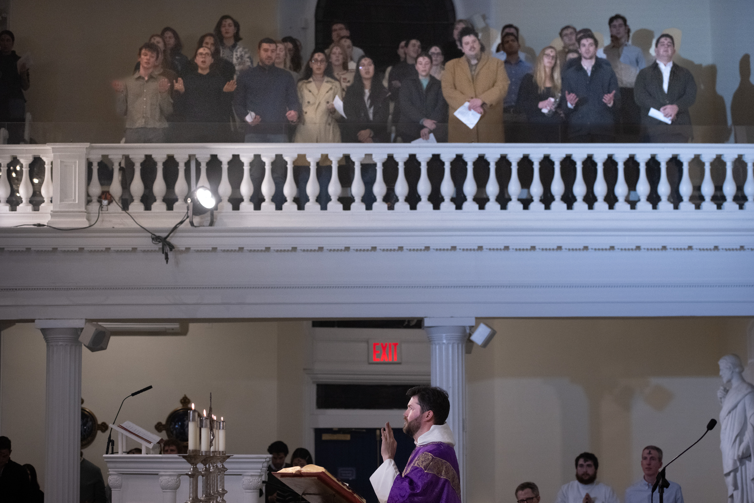 The faithful at St. Joe’s, Greenwich Village
