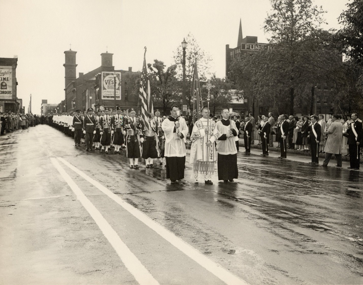 Marian procession, 1953 in St. Louis