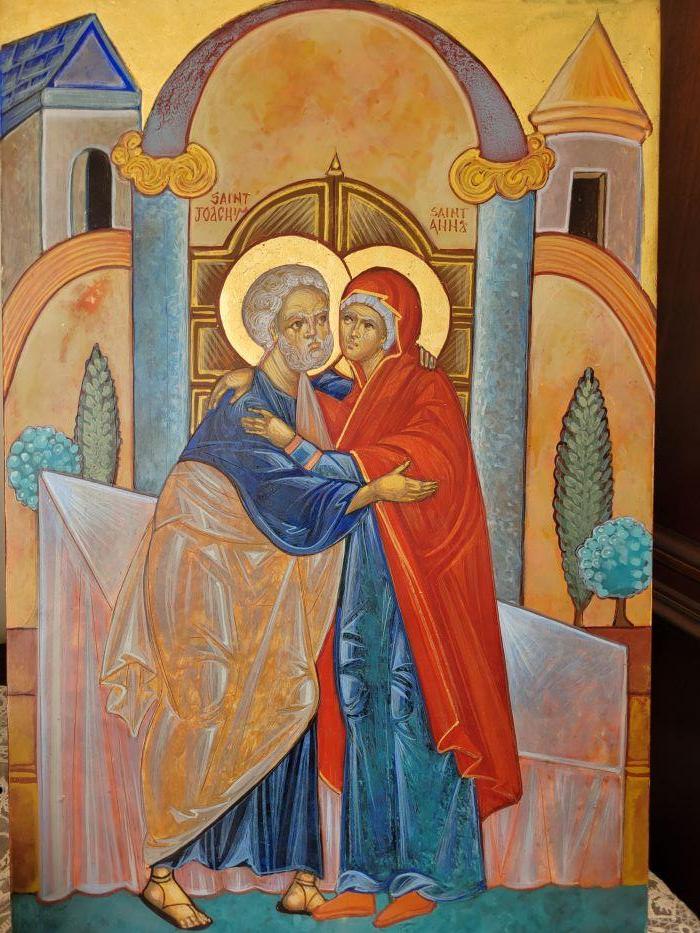 icon of Saints Joachim and Anna