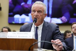 U.S. Health and Human Services Secretary Robert F. Kennedy Jr. testifies during a hearing with the House Committee on Energy and Commerce subcommittee at the Rayburn House Office Building on April 21, 2026, in Washington, D.C. 