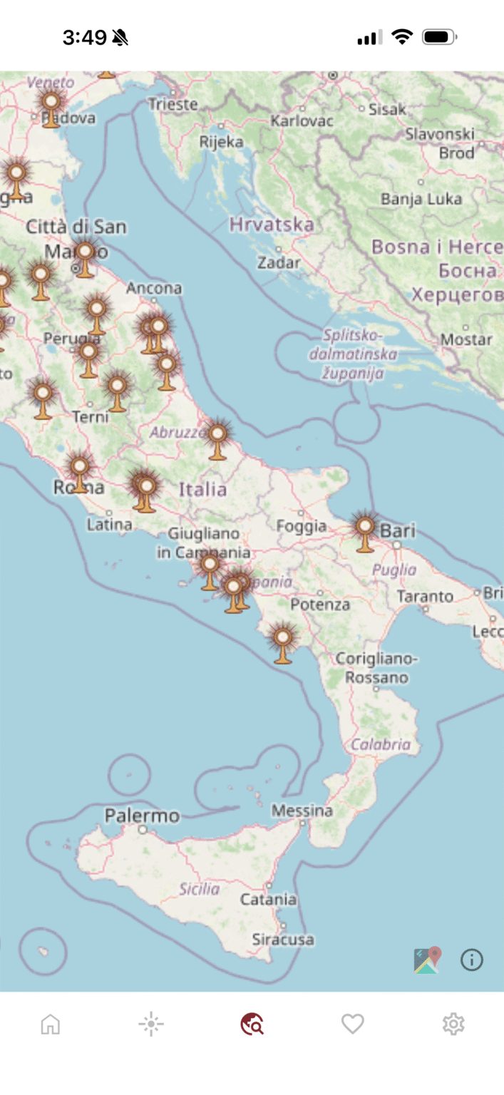 Miracles map