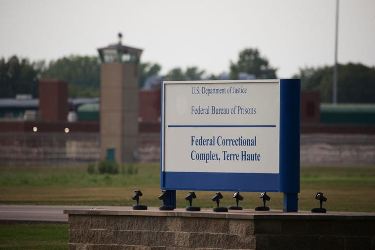 The Terre Haute Federal Correctional Complex, where federal executions are carried out, is seen on July 15, 2020. 
