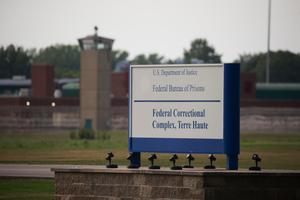 The Terre Haute Federal Correctional Complex, where federal executions are carried out, is seen on July 15, 2020. 
