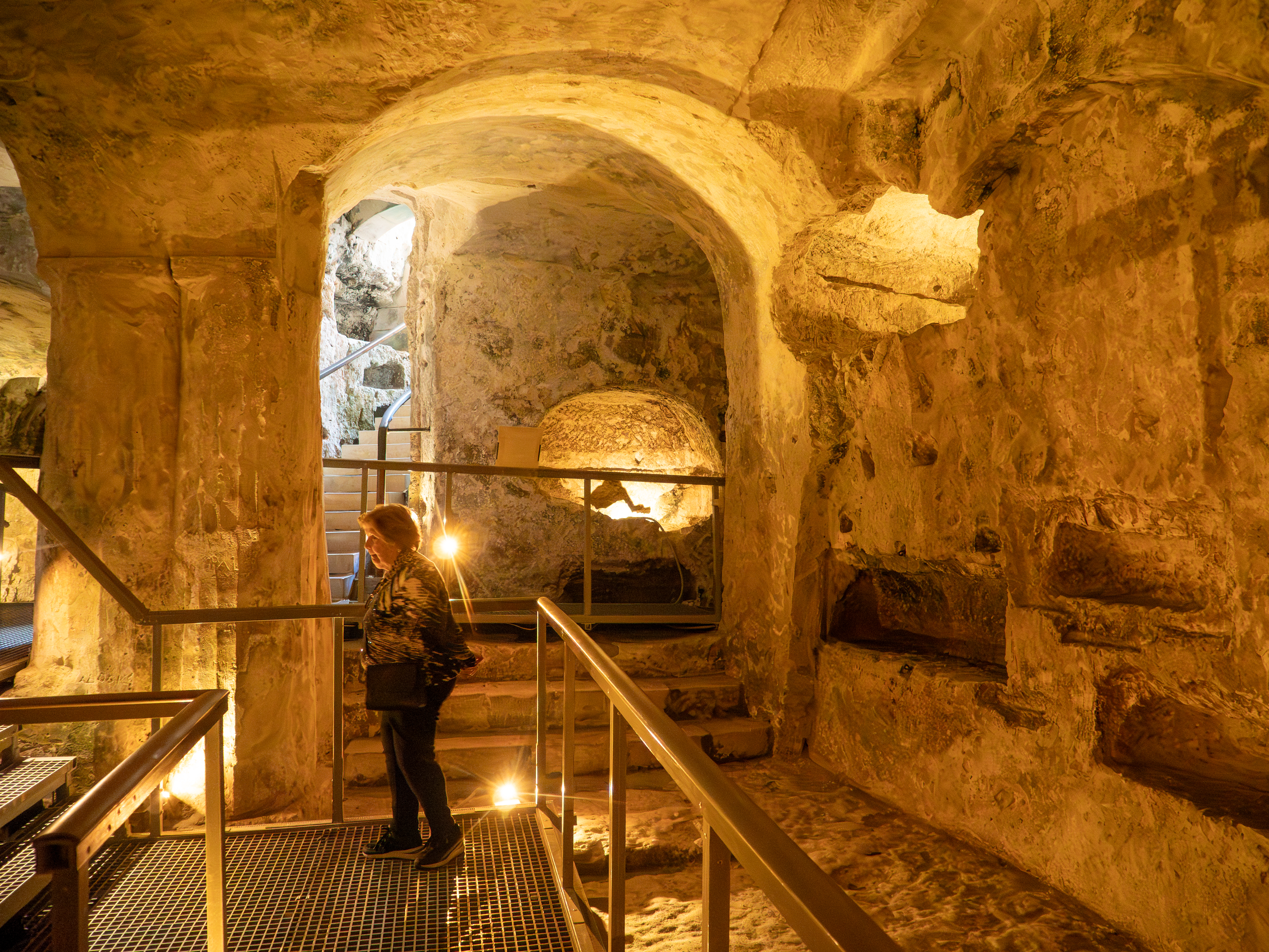 Inside the catacombs of St. Paul in Rabat