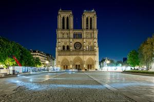 A view of the Cathédrale Notre-Dame de Paris on April 5, 2026, in Paris.