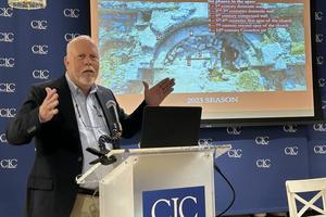 Steven Notley speaks at the Catholic Information Center in Washington, D.C., on May 5, 2026. 