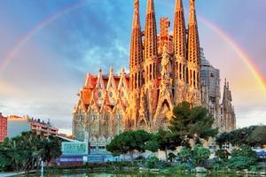 Sagrada Família Basilica in Barcelona, Spain, on Feb. 10, 2016. 