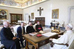 Courage International has a private meeting with Pope Leo XIV on Feb. 6, 2026.