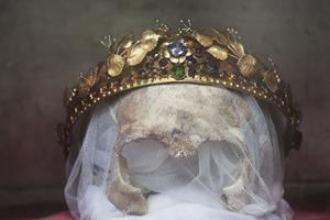 The skull of St. Zdislava before it was stolen.