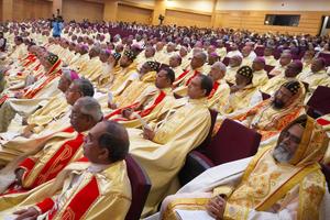 Bishops attend the Catholic Bishops’ Conference of India assembly in Bangalore in February 2026.