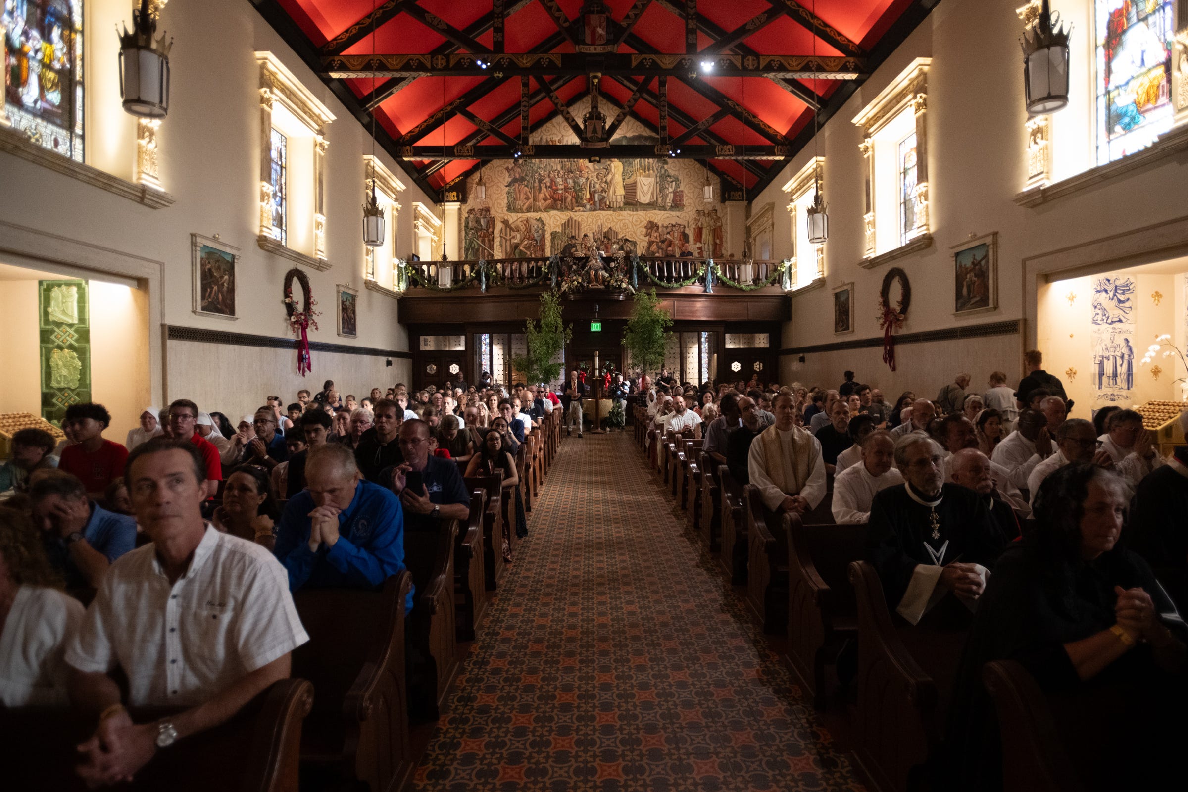 The Cathedral Basilica of St. Augustine filled with pilgrims, clergy, and local faithful as the oldest Catholic city in the United States received a new wave of Eucharistic devotion.
