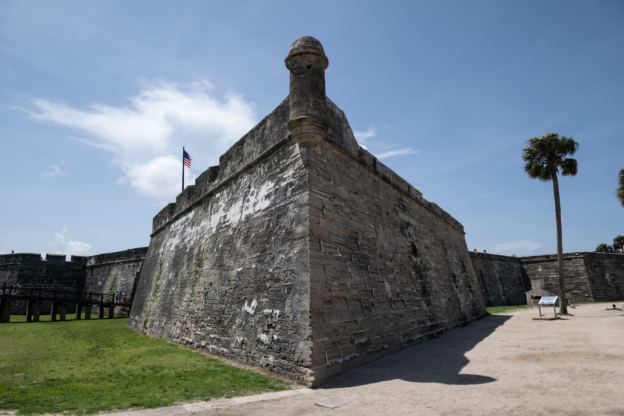 The coquina walls of Castillo de San Marcos still stand against the Florida sky, a reminder that the Catholic story in St. Augustine was never separated from danger, endurance, and defense.