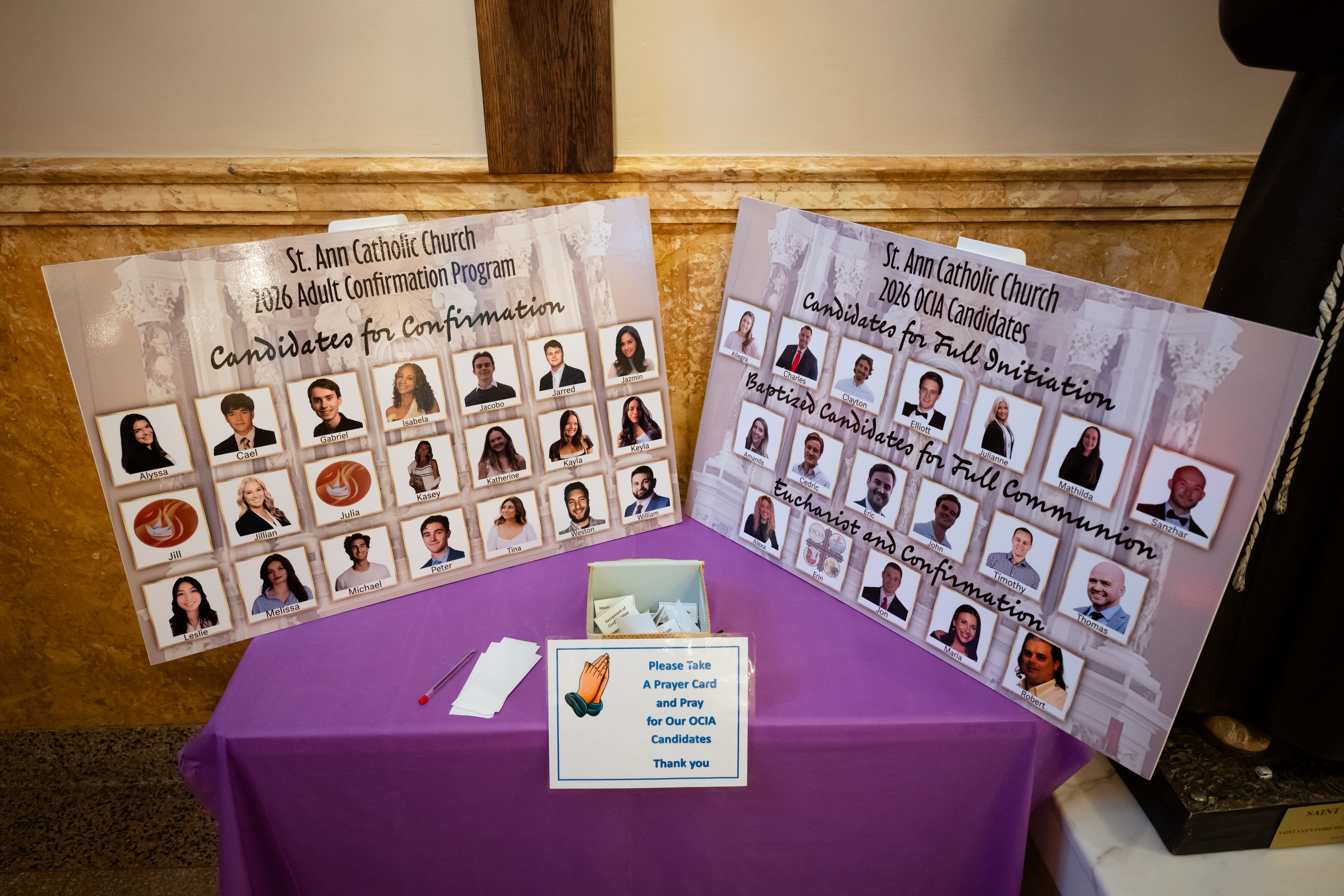 Candidates for Confirmation at St. Ann
