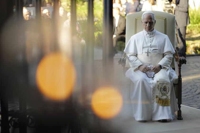 Pope Leo prays the Rosary for the closing of the Marian Month of May at the Lourdes Grotto in the Vatican Gardens on May 30, 2026.