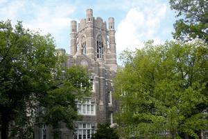 The Fordham University Church, also known as Old St. John’s, is a Gothic-style church serving the university community and local Catholics in New York City.