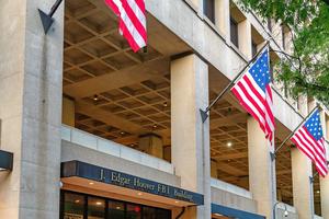 The J. Edgar Hoover FBI headquarters building in Washington, D.C. 